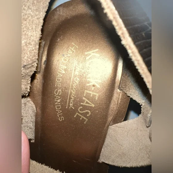 KORK-EASE Tamara Metallic Bronze Wedge Sandal COMFORTABLE! - Picture 6 of 12